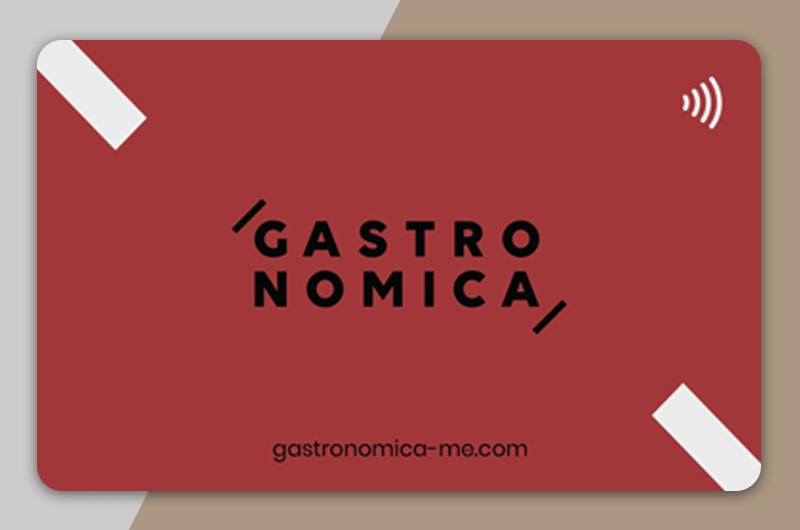 Gastro Nomica NFC card design
