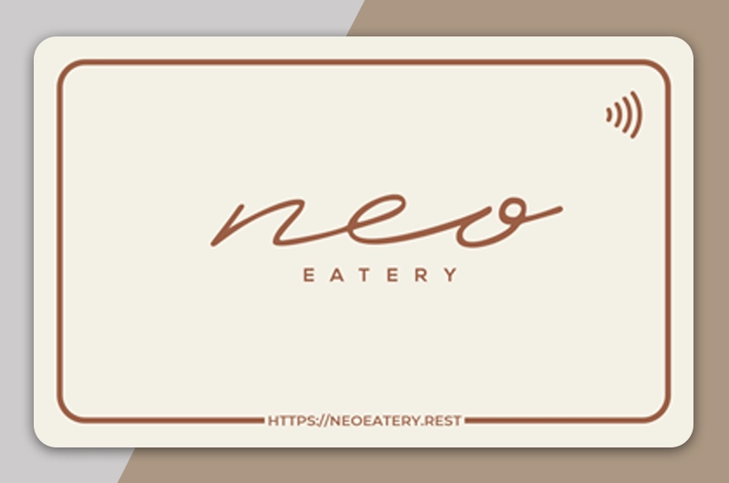 NEO Eatery NFC card design
